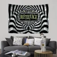 thumbnail image 2 of Tim Burton horror film Beetlejuice Sandworm Tapestry Anime Tapestry Hanging Tarot Hippie Wall Rug Dormitory Wall Hanging Slabs, 2 of 5