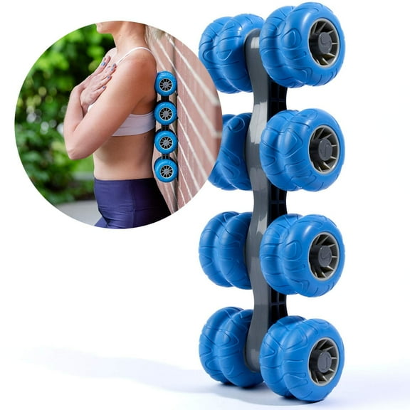 Thorex Back & Body Roller, Deep Tissue Muscle Massage and Pain Relief Blue