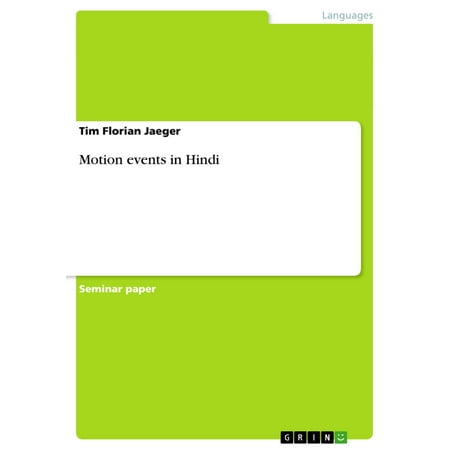 Motion events in Hindi - eBook