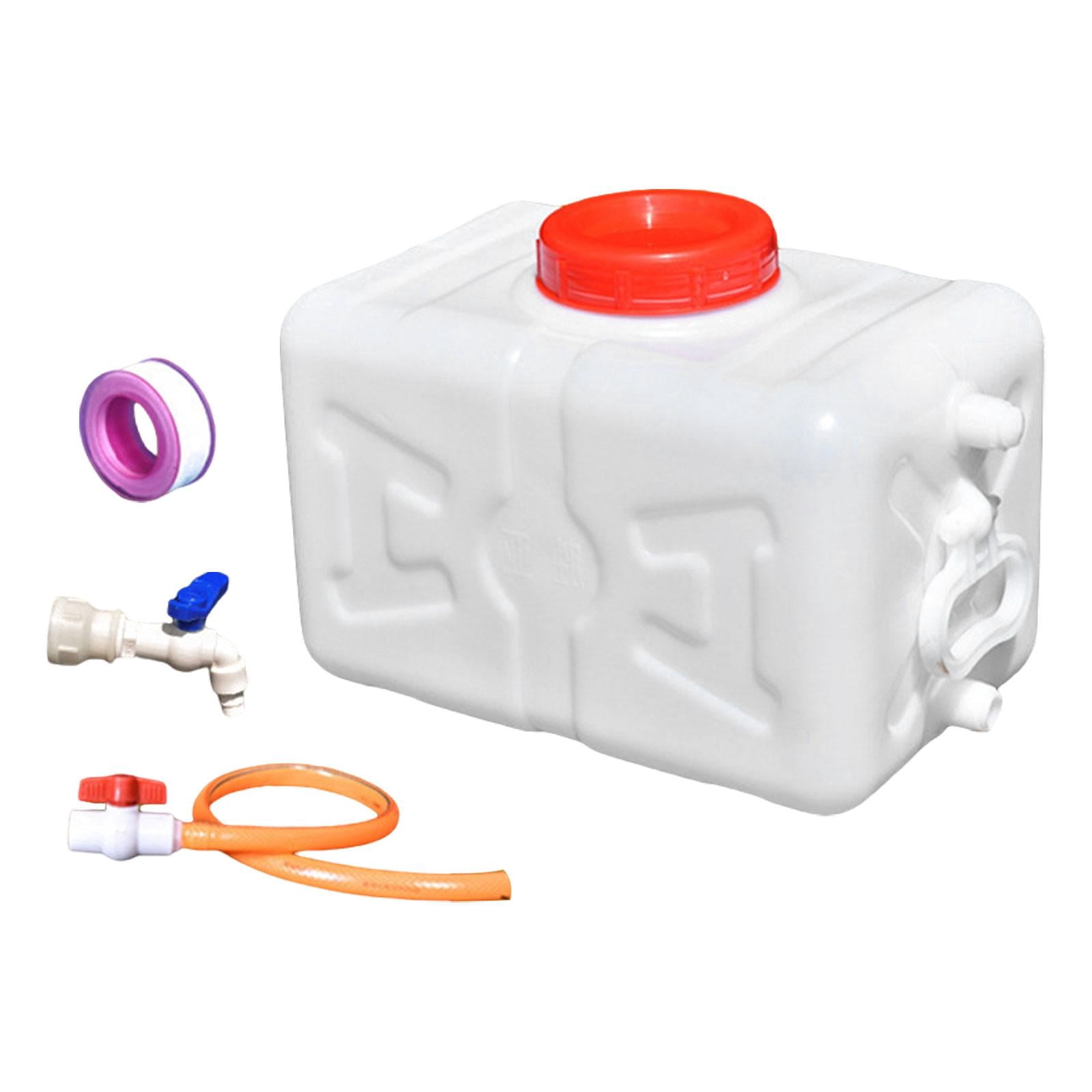 harayaa Utility Water Tank Reusable Horizontal Storage Bucket for Camping Garden Car white 15kg