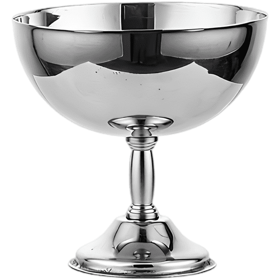 1 Pc Stainless Steel Ice Cream Cup, 4.3 in Elegant Sundae Trifle Bowl, Footed Dessert Sauce Cup, Restaurant Home Kitchen Use, Silver
