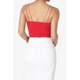 thumbnail image 2 of TheMogan Women's Solid Spaghetti Straps Ribbed Seamless Stretch Crop Cami Tank Top, 2 of 7