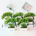 thumbnail image 4 of UHUSE Artificial Bonsai Small Tree Pot Plants Fake Flowers Potted Ornaments Home Decor, 4 of 5