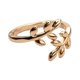 thumbnail image 1 of Anillo abierto ajustable abierto ajustable de laurel Proceso de electrochapado Vintage Dainty de geometría 1x para amor , oro oro Magideal Anillo abierto ajustable, 1 of 6