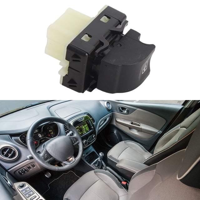 Car Power Window Control Switch, Window Regulator Switch 254217475R Right Passenger Side Comfortable Touch for Clio IV 2012 To 2021
