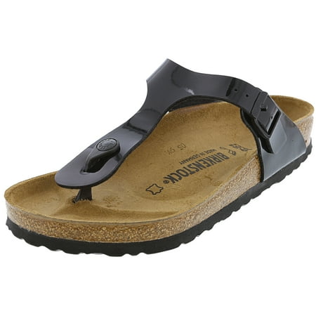 Birkenstock Women's Gizeh Birko-Flor Patent Black Leather Sandal - 7M | Walmart Canada