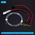 thumbnail image 4 of Kit de Cable Óptico de Fibra Lateral PMMA Uxcell de 4mm 1m con Iluminador de Aluminio LED Fuente de Luz 12V 1.5W Blanco Frío, 4 of 6