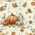 thumbnail image 6 of Fall Pumpkin Round Fitted Table Cover for Dining Tables,Elastic Edged Tablecloth Farm Fall Leaves Plant Oil Proof Tables Cover Cloths for Dinner Party, 6 of 8