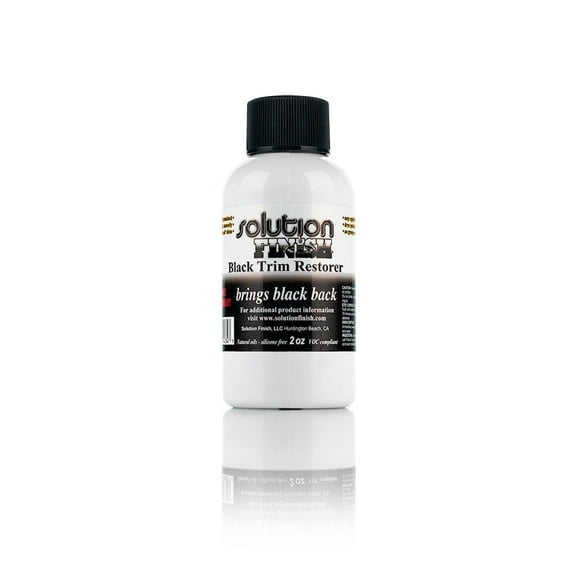 Solution Finish - Black Plastic & Vinyl Trim Restorer - Black (2 oz)