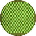 thumbnail image 1 of Ahgly Company Indoor Round Oriental Green Modern Area Rugs, 7' Round, 1 of 4