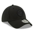 thumbnail image 3 of Men's New Era Black Pittsburgh Steelers Logo 39THIRTY Flex Hat, 3 of 4