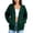 Green, variant on Edvintorg Oversized Hoodies for Women Long Sleeve Loose Casual Sweatshirt Drawstring Zip up Hooded Top with Pocket Women’S Clothing Light Blue M