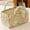 Green, variant on Small Storage Basket Organizer, Mini Fabric Floral Storage Baskets with Handle, Quilted Portable Collapsible Storage,8.7x4.7x4.7in(Black)
