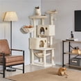 thumbnail image 6 of Alden Design 64.5"H Multi-level Cat Tree Tower with Condos and Perches, Beige, 6 of 11