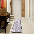 thumbnail image 6 of Violet Block Hallway Runner Rug 2'X6' Non-Slip Washable Carpet Runner Kitchen Entryway Laundry Bedroom, 6 of 7