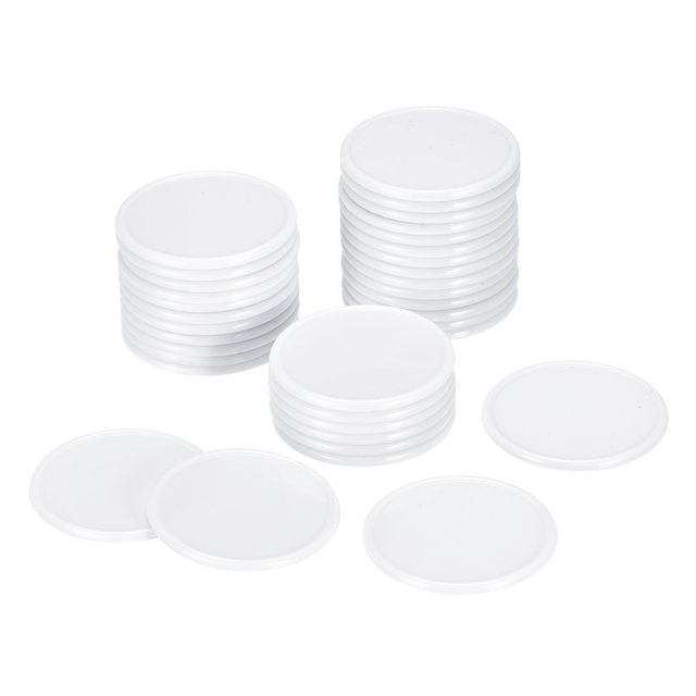 Unique Bargains Small Plastic Learning Counters 37mm/1.45 Inch White Pack of 100