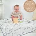 thumbnail image 6 of LollyBanks Muslin Baby Quilt, 100% Cotton 6-Layer Lightweight Blanket, 47 x 47 inch,Child of God, 6 of 6