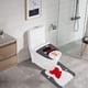 thumbnail image 1 of Isvgxsz Clearance 2 Pieces Christmas Toilet Seat Cover Decorations, Snowman Santa Toilet Seat Cover and Rug Set Red Christmas Decorations Bathroom, 1 of 7