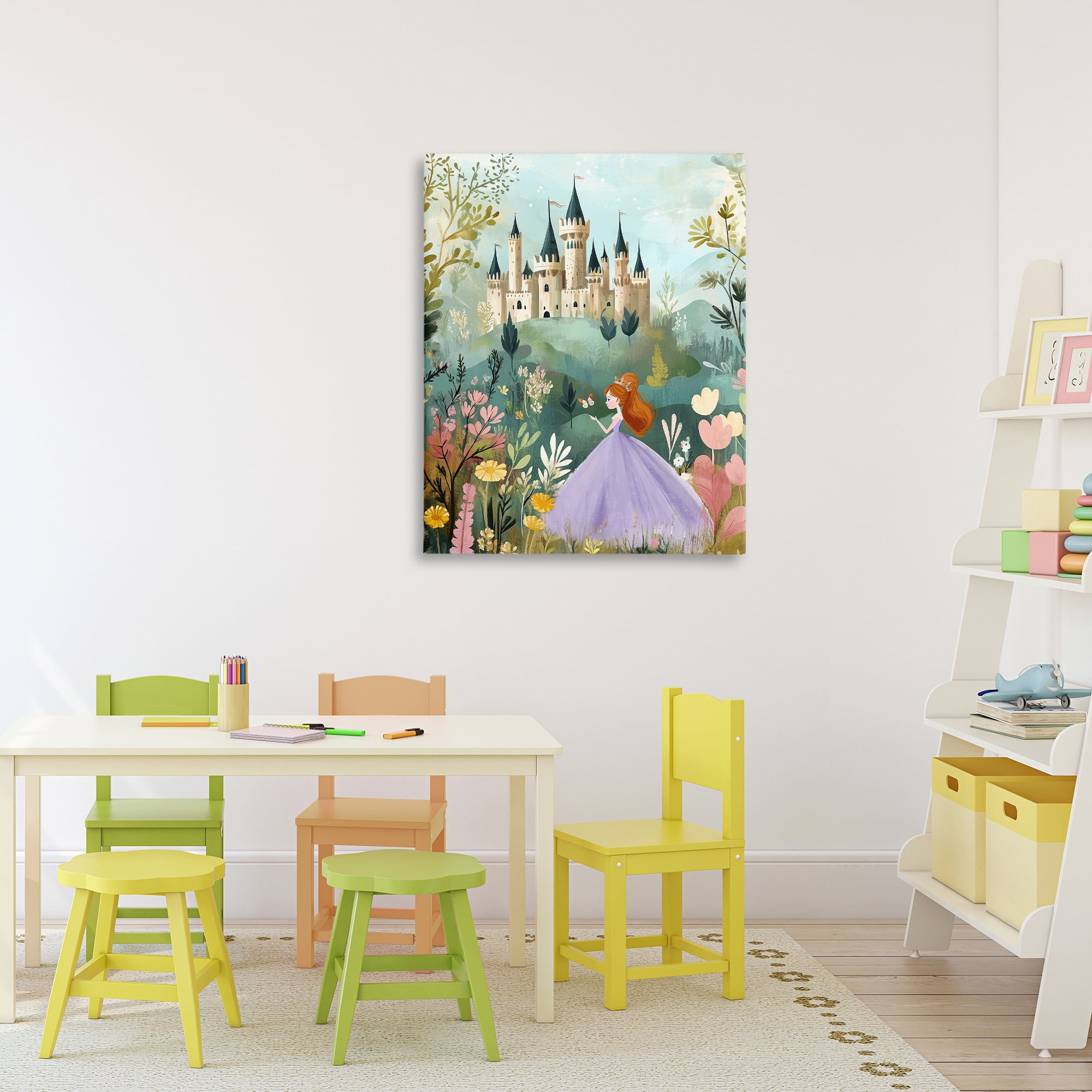 Stupell Industries Princess Day Out Canvas Wall Art, design by Christine Simpson Art