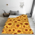 thumbnail image 5 of Zufioo Vintage Leopard Print Sunflower Fleece Blanket Queen Size,Plush Bed Blanket,Ultra Soft Throw Blanket,Plush Fuzzy Cozy Blanket Perfect for Bed,Couch-50"x40", 5 of 7