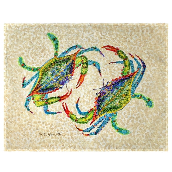 Betsy Drake Interiors Crab Dance Place Mat Set of 4