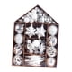 thumbnail image 2 of Conjunto de 73 adornos navideños colgantes con dijes, decoración para fiestas en interiores y exteriores, color plateado Plata, 2 of 8