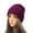Hot Pink, variant on Unisex Thickened Beanie Chunky Soft Stretch Cable Knit Warm Fuzzy Lined Skully Beanie Solid Color Soft Fashionable Warm Coarse Hat For Women Men
