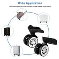 thumbnail image 6 of 2Pcs Wheels Replacement for Luggage Suitcase Caster Wheels Travel Case Replacement Wheels, Black, 6 of 7