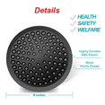 thumbnail image 4 of 6inch High Pressure Rainfall Shower Head, Anti-Clogging Silicone Nozzles Adjustable Angle Luxury Replacement for Your Bathroom Shower Heads, Matte Black, 4 of 4