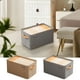 thumbnail image 2 of Cesto de almacenamiento de ropa, caja grande de almacenamiento y organización de ropa gris, 2 of 5