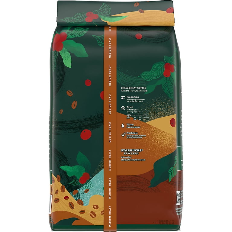 Starbucks House Blend Medium Roast Whole Bean Coffee, 40 oz. Bag