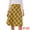 Dark Yellow, variant on Women's Plaid Belted Vintage A-Line Midi Skirt L Light Blue