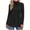 Black, variant on Women's Knit Turtleneck Long Sleeve Top Swing Fit Loose Casual for Fall Winter