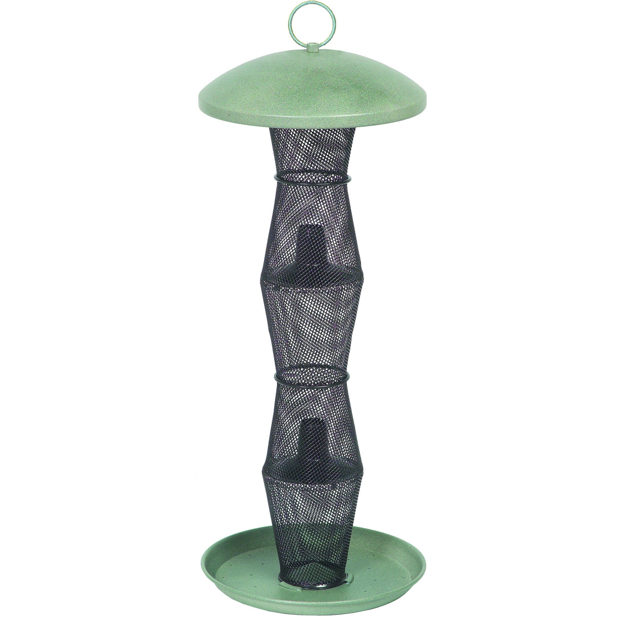 NO NO Green and Black Finch Tube Wild Birdfeeder by Perky-Pet
