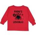 thumbnail image 3 of Inktastic Valentine's Day Papa's Lovebug Boys or Girls Long Sleeve Toddler T-Shirt, 3 of 5
