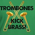 thumbnail image 3 of CafePress - Trombones Kick Brass Women's V Neck Dark T Shirt - Women's V-Neck Dark T-Shirt, 3 of 4