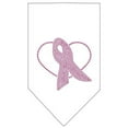thumbnail image 5 of Pet and Dog Bandana Rhinestone, "Pink Ribbon", 5 of 10