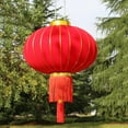 thumbnail image 2 of Linternas rojas chinas decorativas para fiestas, casa plegable para interiores con borlas, decoración hecha , farol colgante, decoración de año 80 Yotijar Linterna china, 2 of 10