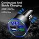 thumbnail image 5 of Riwesomey Adaptador de carga de coche ABS Digital antiflaming carga rápida interfaz USB voltímetro adaptador automotriz toma de corriente Combinaciones de reproductor de DVD/TV para coche, 5 of 6