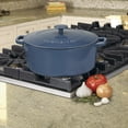 thumbnail image 5 of Cuisinart Chef'S Classic Enameled Cast Iron 7 Qt. Round Covered Casserole-Provencal Blue, 5 of 6