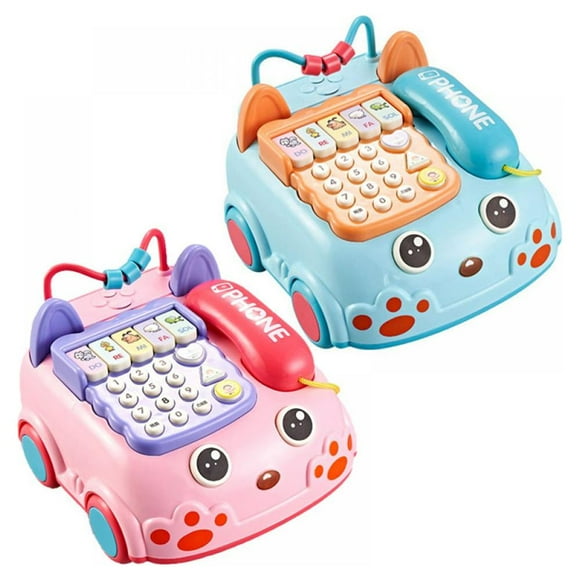 Early Childhood Education Multi-function Telephone Learning Machine Light Music Whack-a-mole Playing Piano Game Baby Toy
