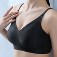 thumbnail image 5 of Bras for Women,Thin Cool Seamless Bra for Large - Soft Jelly Support Design for Breathability and Comfort,Sports Bras for Women,Black,2XL, 5 of 5