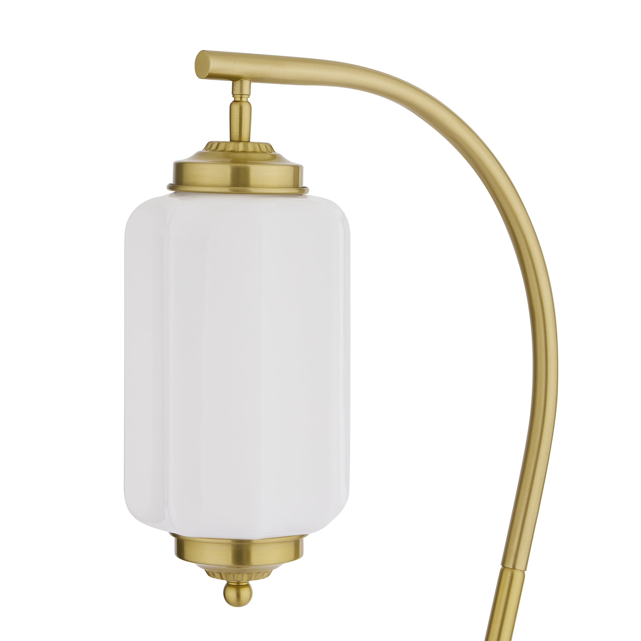 My Texas House 26 in Brass Glass Shade Table Lamp