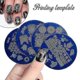thumbnail image 3 of Round Metal Nail Art Stamp Plate, Cartoon and Geometric Patterns for Nail Printing, 3 of 5