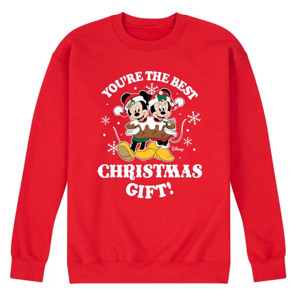 Disney - Youre The Best Christms Gift Mickey And Minnie - Men's Crew Fleece Sweatshirt Sweatshirt
