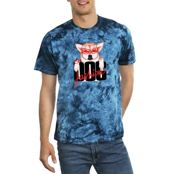 Corgi Fashion Dog Tie Dye Crystal Men -Image by Shutterstock, Male Medium