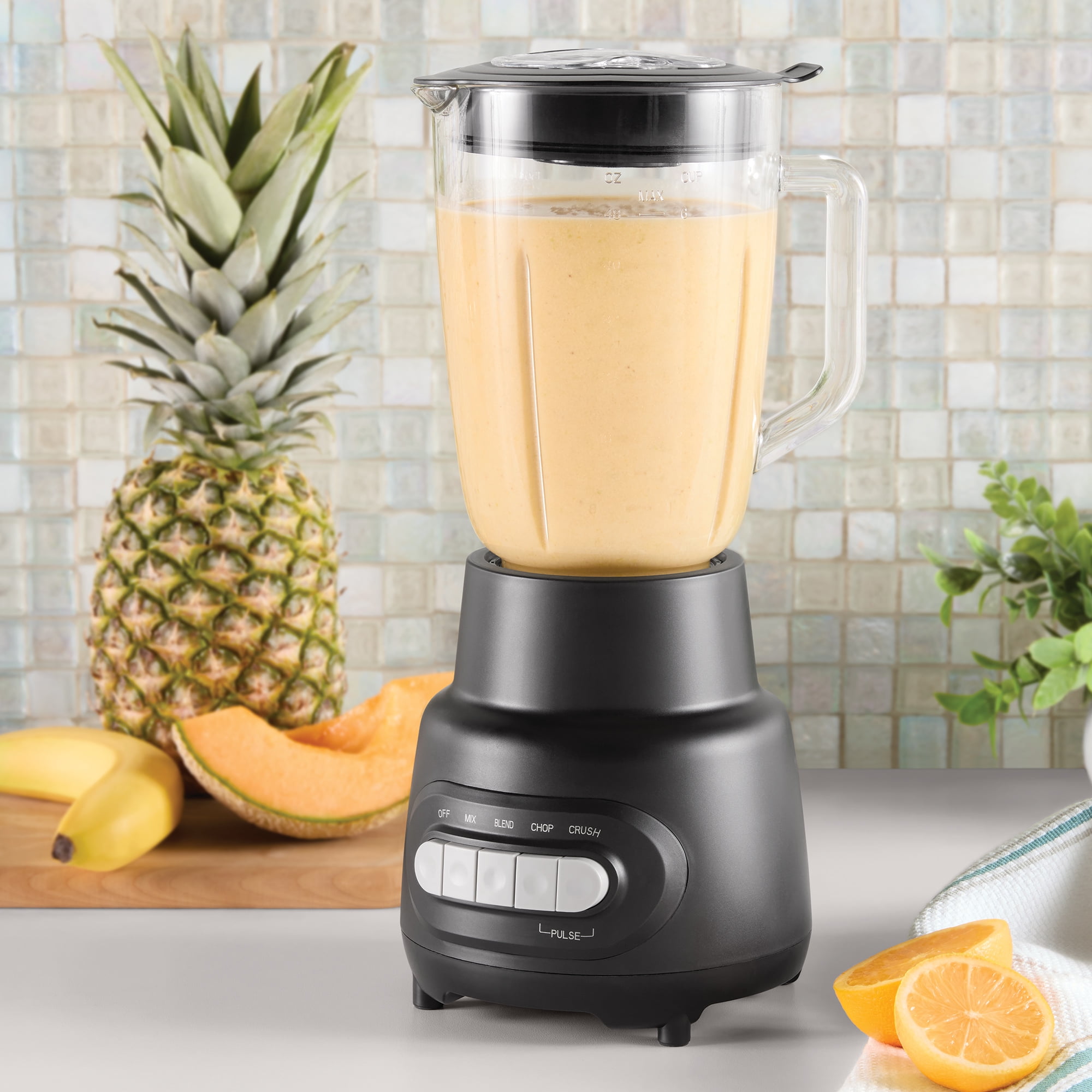 Mainstays Glass Jar 5 Speed Blender with 6-Cup Jar (48Oz) Capacity,New