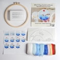 thumbnail image 2 of Feltsky Needle Felting Kits Picture Embroidery Hoop 8 inch Craft Kit for Mom Full Kit Mother's Day Present, 2 of 4