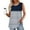 A-Navy, variant on Rciityk Summer Womens Tank Tops Casual Stripe Print Crew Neck Sleeveless Blouse Trendy Pleated Dressy Tunic Shirts