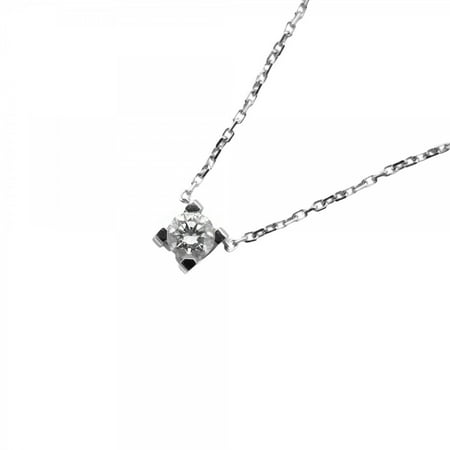 Pre-Owned Cartier Necklace C Deux 1PD K18WG White Gold Diamond Ladies (Good)